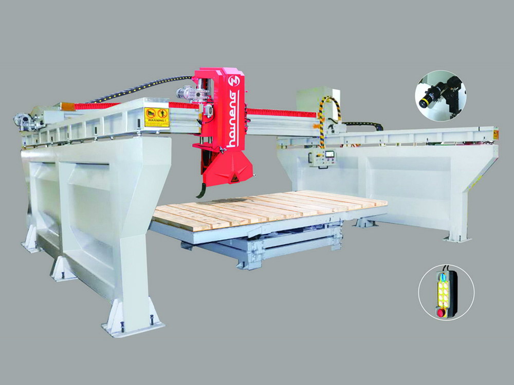 Infrared (saw blade chamfering) bridge cutting machine